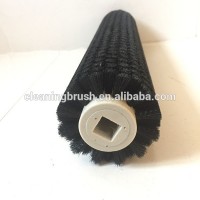 square core fruit roller cleaning brush in rotary machine