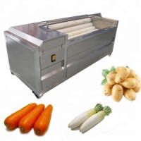 Mest Brand Pepper/tomato/potato/ginger/pumpkin/seafood Vegetable Soft Brush Washing Peeling Machine